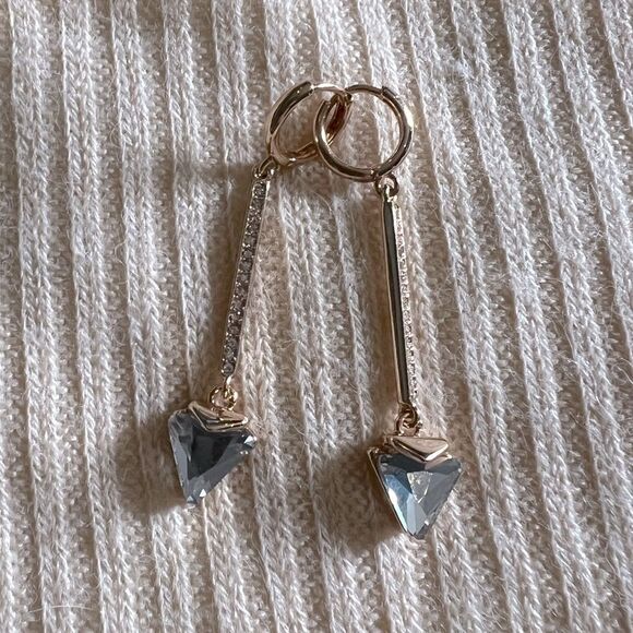 Nordstrom Good Plated Cubic Zirconia Arrow Drop Earrings - Picture 1 of 2